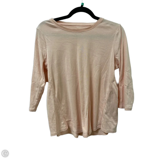 Top 3/4 Sleeve By J. Jill In Pink, Size: M