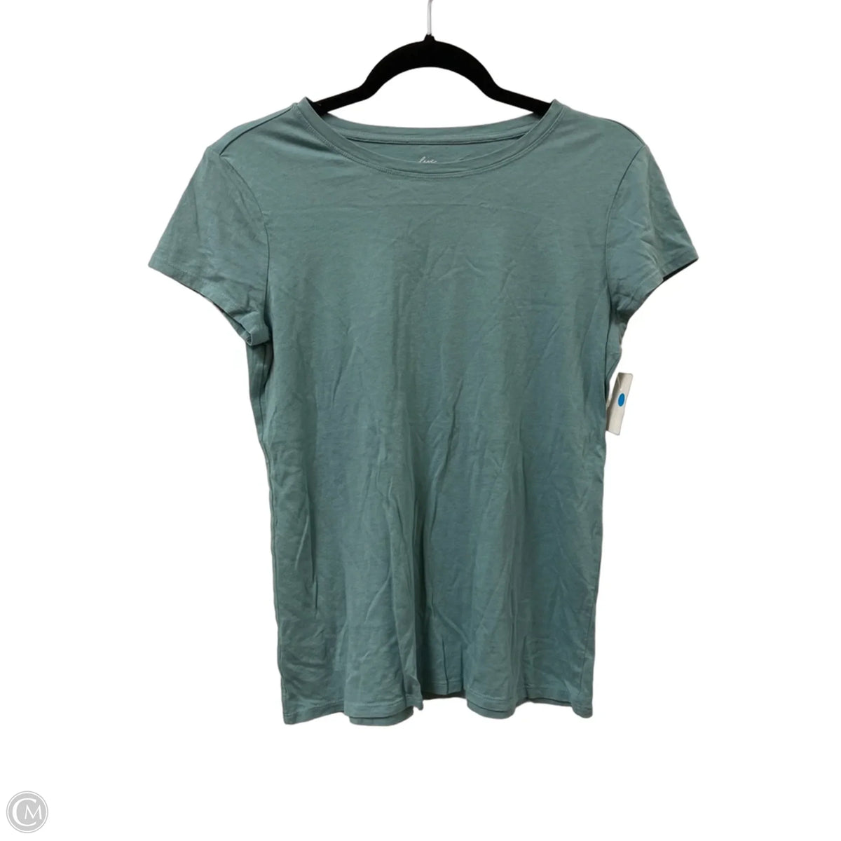 Top Short Sleeve Basic By Loft In Green, Size: M