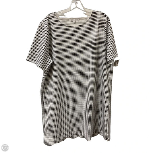 Dress Casual Midi By Preston And New York In Black & White, Size: 1x