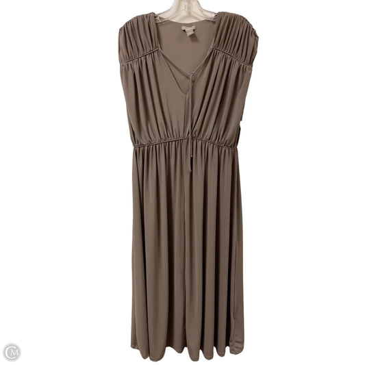 Dress Casual Maxi By H&m In Tan, Size: M