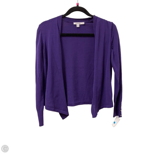 Sweater Cardigan By Chicos In Purple, Size: S