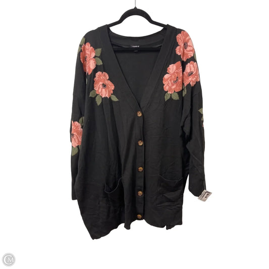 Sweater Cardigan By Torrid In Black, Size: 3x