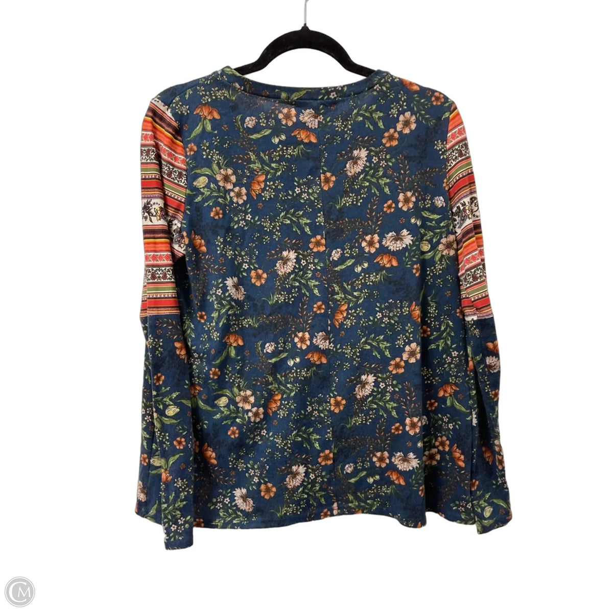 Top Long Sleeve By Haptics In Navy, Size: S
