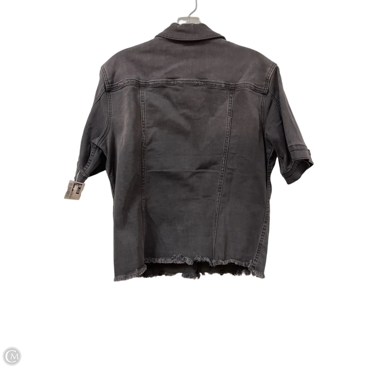 Jacket Denim By Zigzag Stripe In Black, Size: L