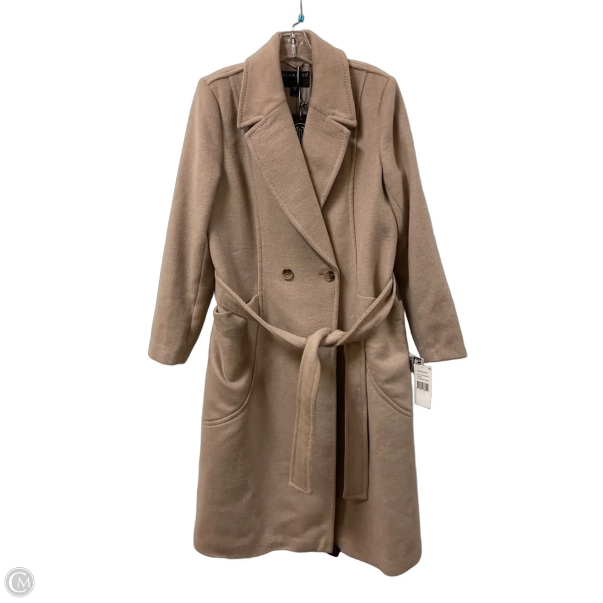 Coat Wool By Bernardo In Tortoise Shell Print, Size: M