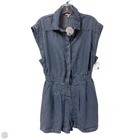 Romper By En Creme In Blue Denim, Size: M