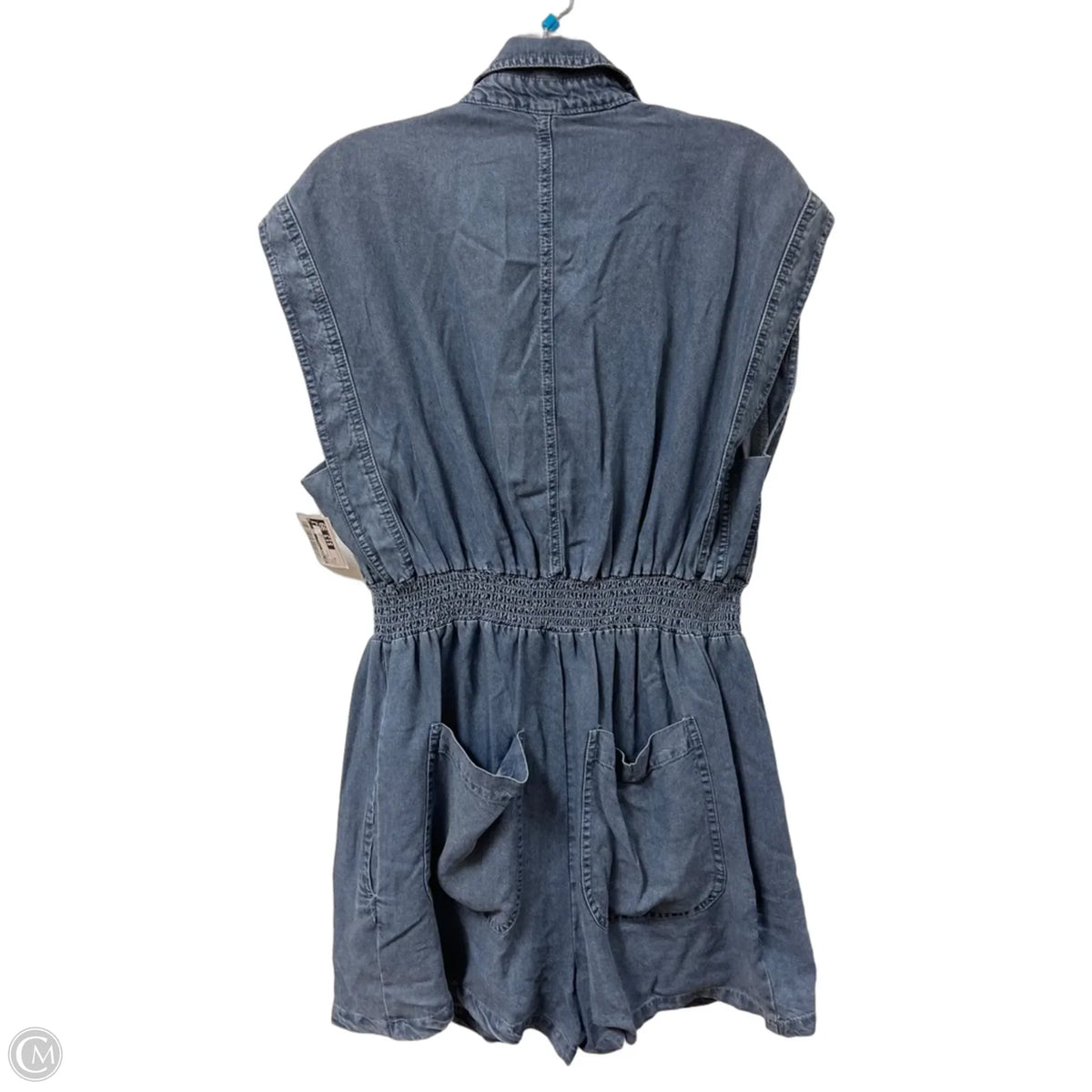Romper By En Creme In Blue Denim, Size: M