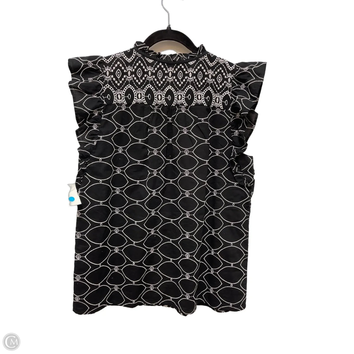 Top Short Sleeve By Loft In Black, Size: S