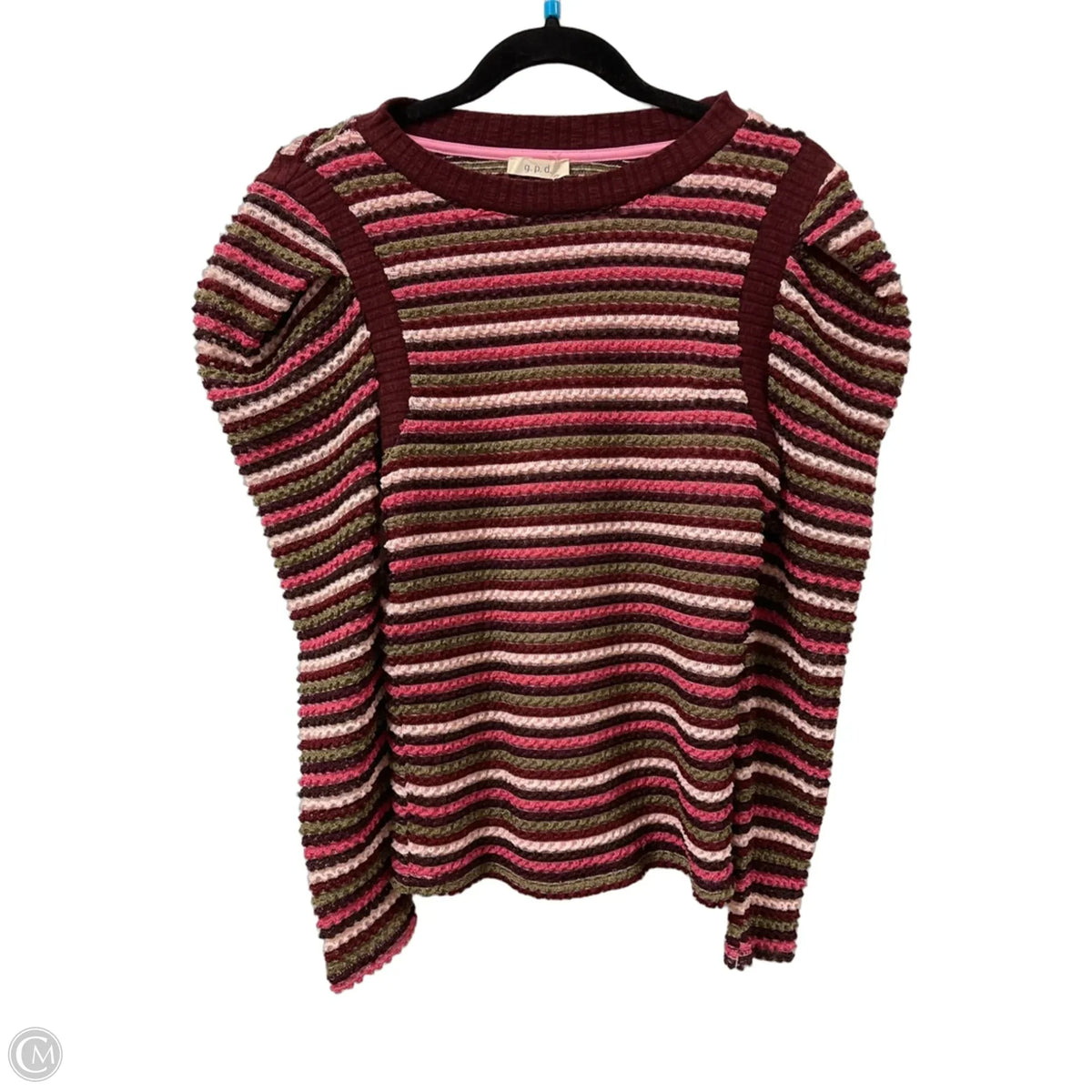 Sweater By Clothes Mentor In Striped Pattern, Size: S
