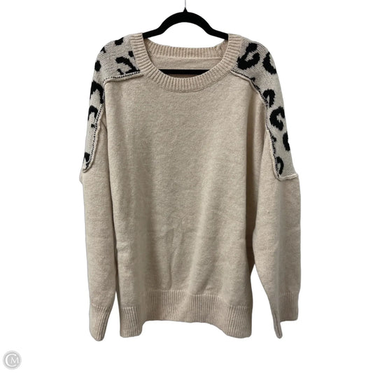 Sweater By Clothes Mentor In Cream, Size: 2x