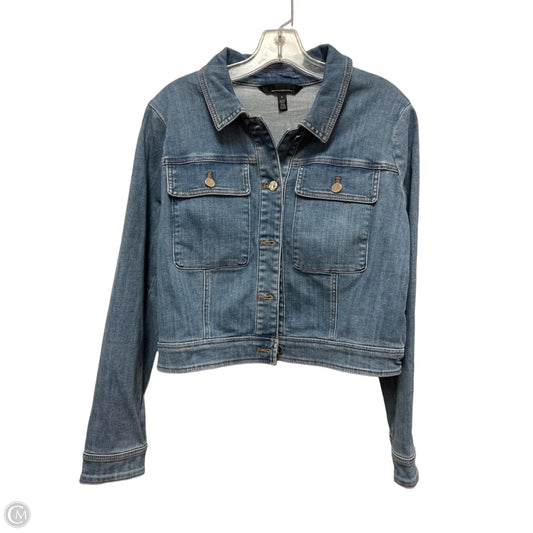 Jacket Denim By White House Black Market In Blue Denim, Size: L