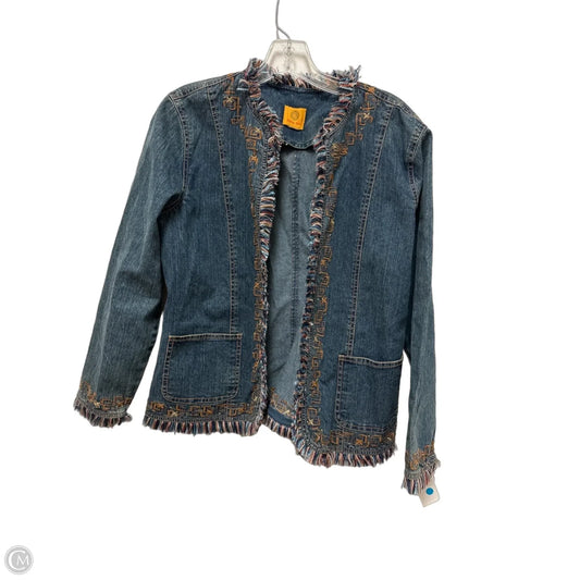 Jacket Denim By Ruby Rd In Blue Denim, Size: M