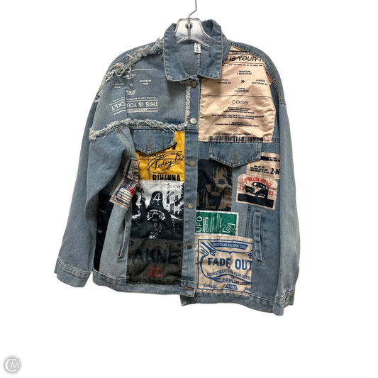 Jacket Denim By Clothes Mentor In Blue Denim, Size: Xl