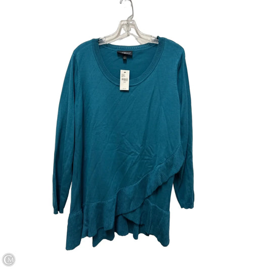 Sweater By Lane Bryant In Teal, Size: 2x