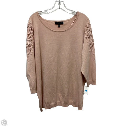 Sweater By Lane Bryant In Peach, Size: 3x