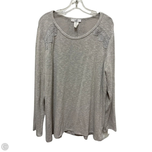 Sweater By Moa Moa In Grey, Size: 2x