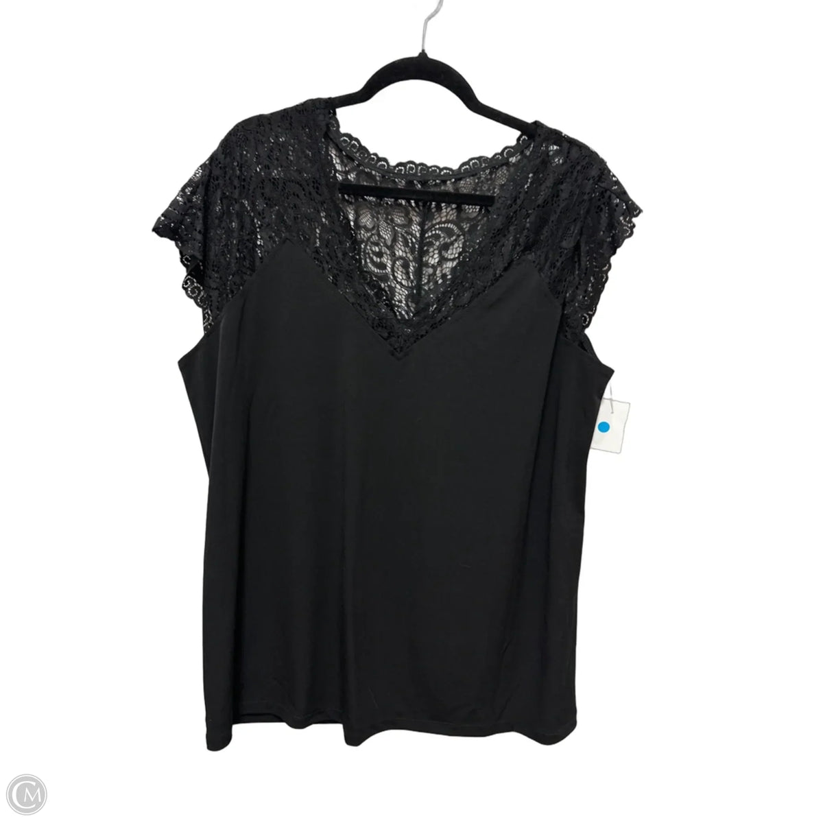 Top Short Sleeve By Torrid In Black, Size: 2x