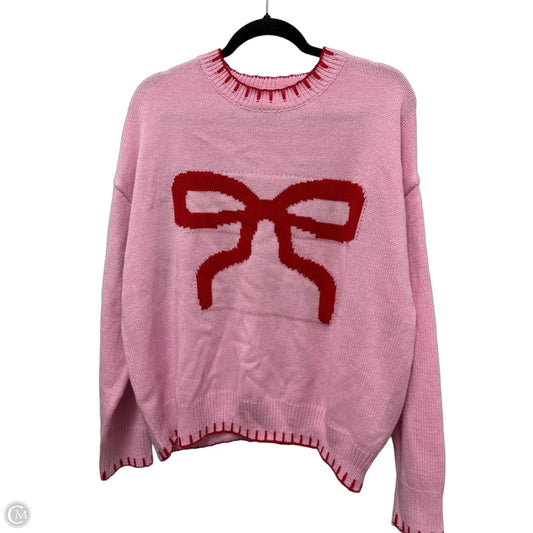 Sweater By Clothes Mentor In Pink, Size: Xl