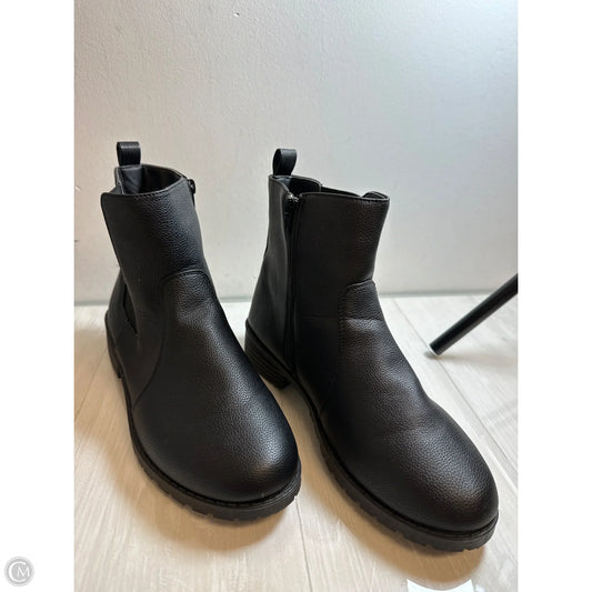 Boots Ankle Flats By Mudd In Black, Size: 11