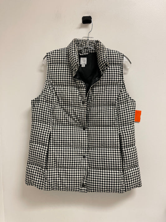 Vest Puffer & Quilted By J Jill In Black White, Size: M