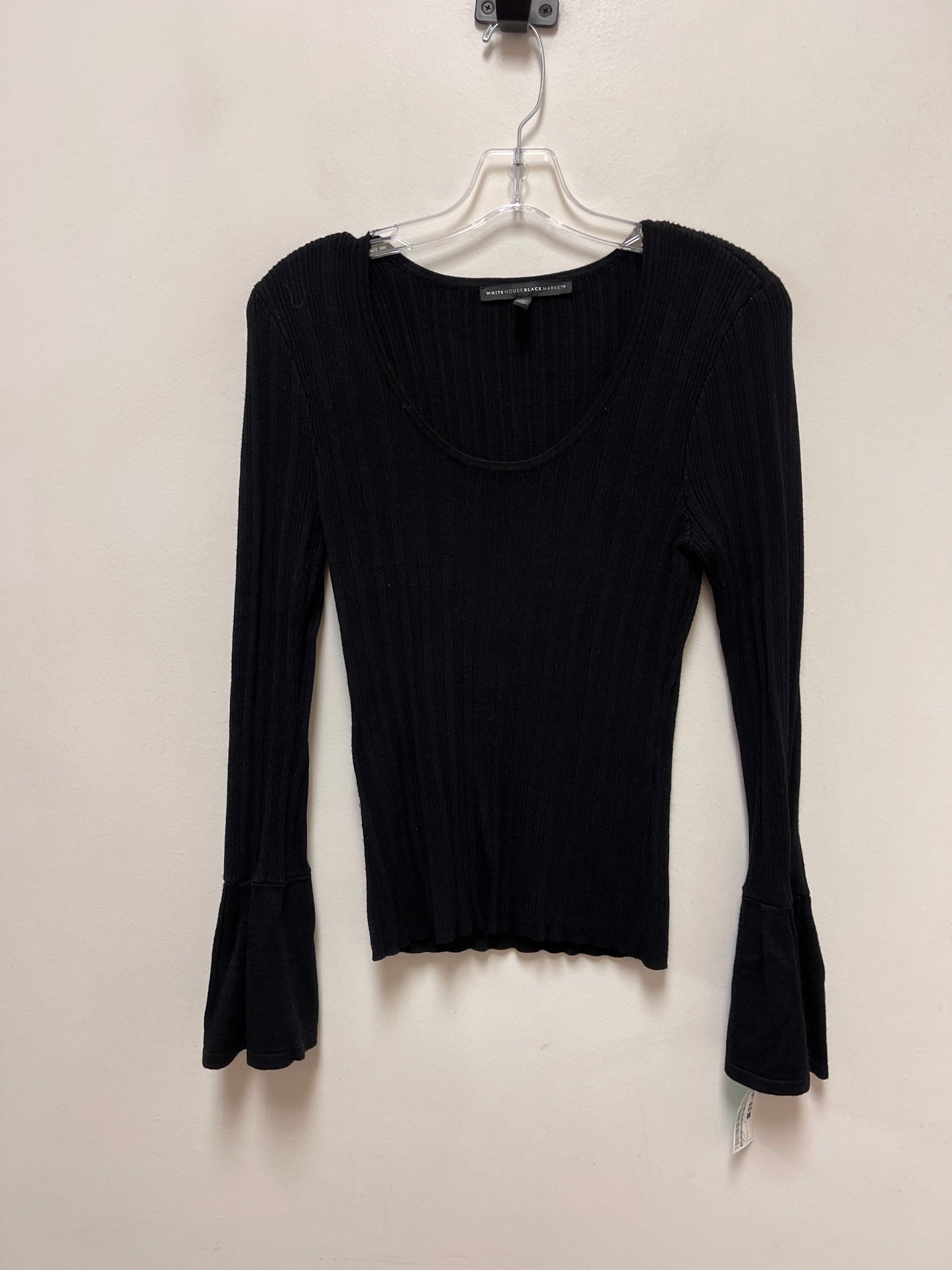 Top Long Sleeve By White House Black Market In Black, Size: L