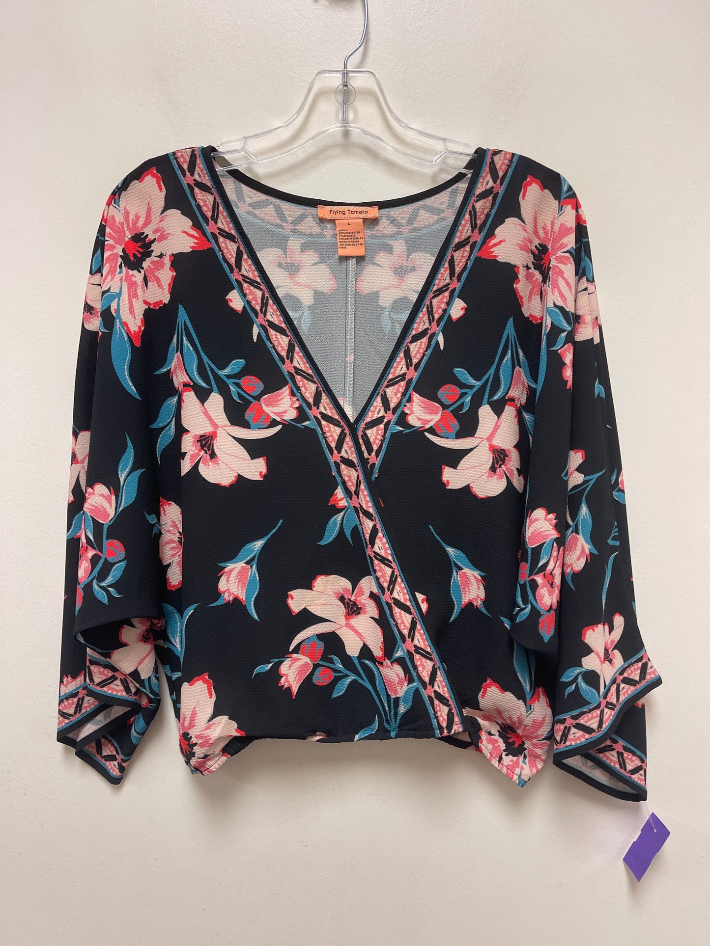 Top Long Sleeve By Flying Tomato  Size: L