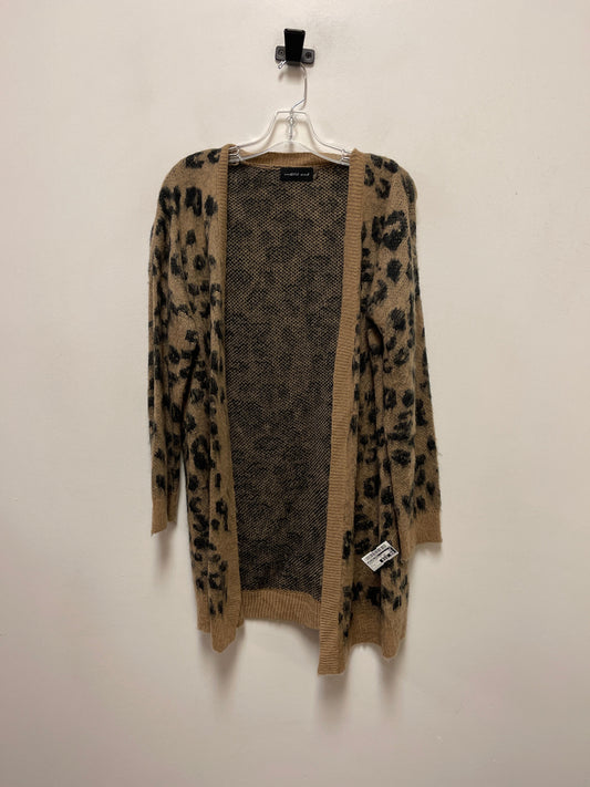 Sweater Cardigan By Mustard Seed In Animal Print, Size: S