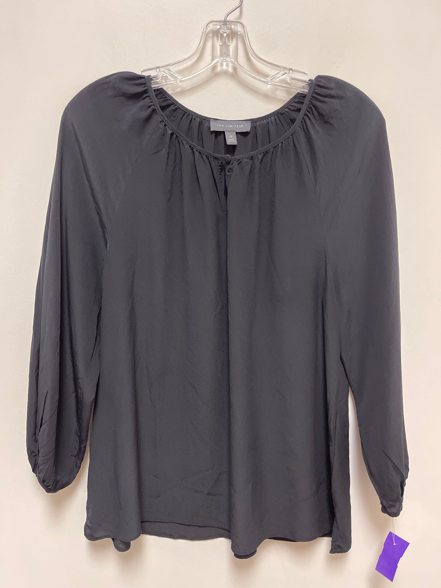 Top Long Sleeve By Limited In Black, Size: M