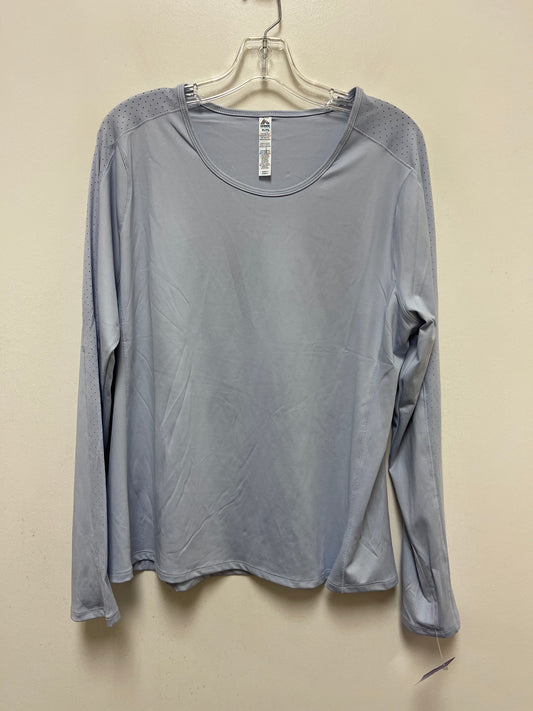 Blue Athletic Top Long Sleeve Crewneck Rbx, Size Xl