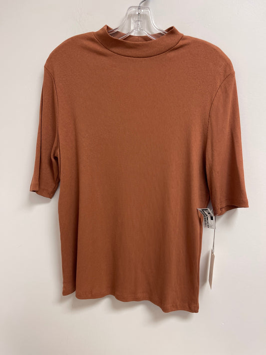 Brown Top Long Sleeve A New Day, Size L