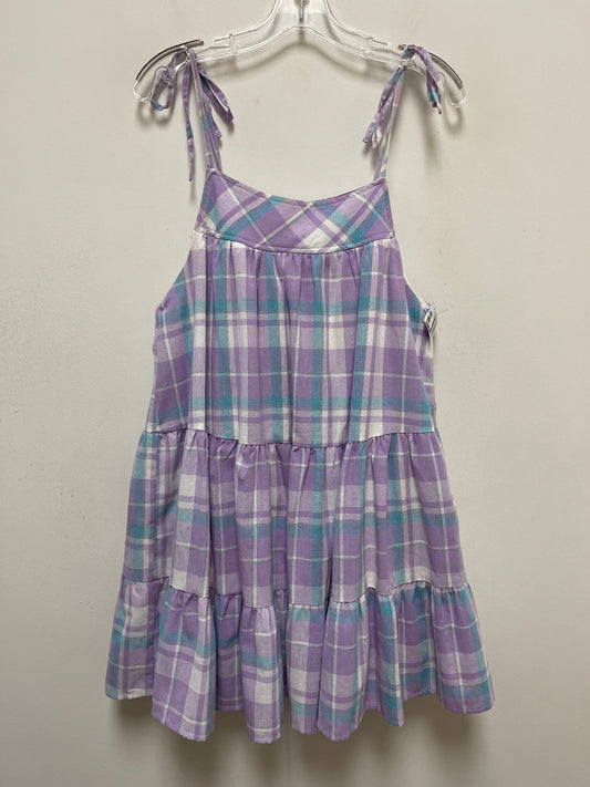 Purple Dress Casual Short Entro, Size M