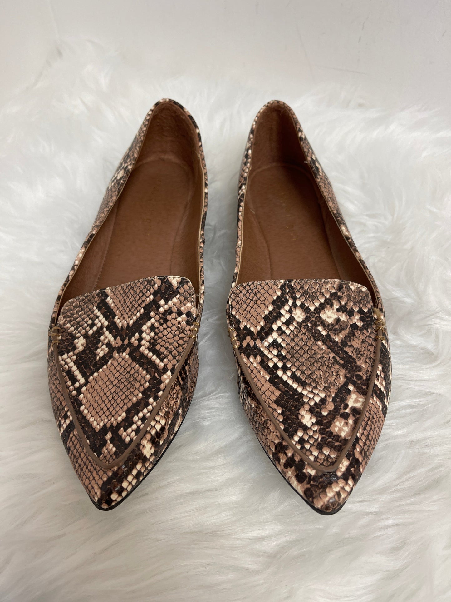 Snakeskin Print Shoes Flats Madden Girl, Size 8.5