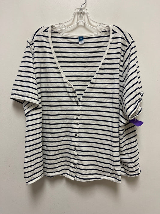 Navy Top Short Sleeve Old Navy, Size 3x