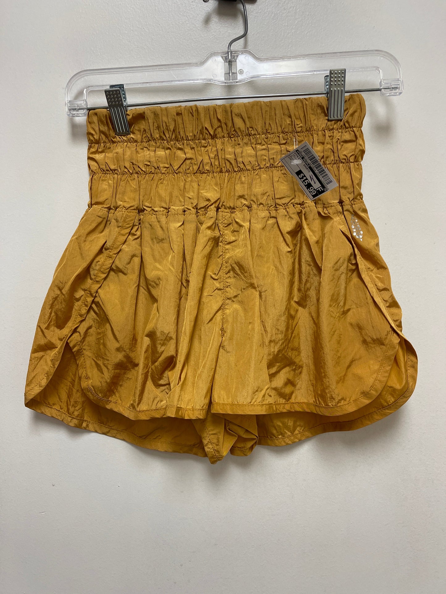 Yellow Athletic Shorts Free People, Size S