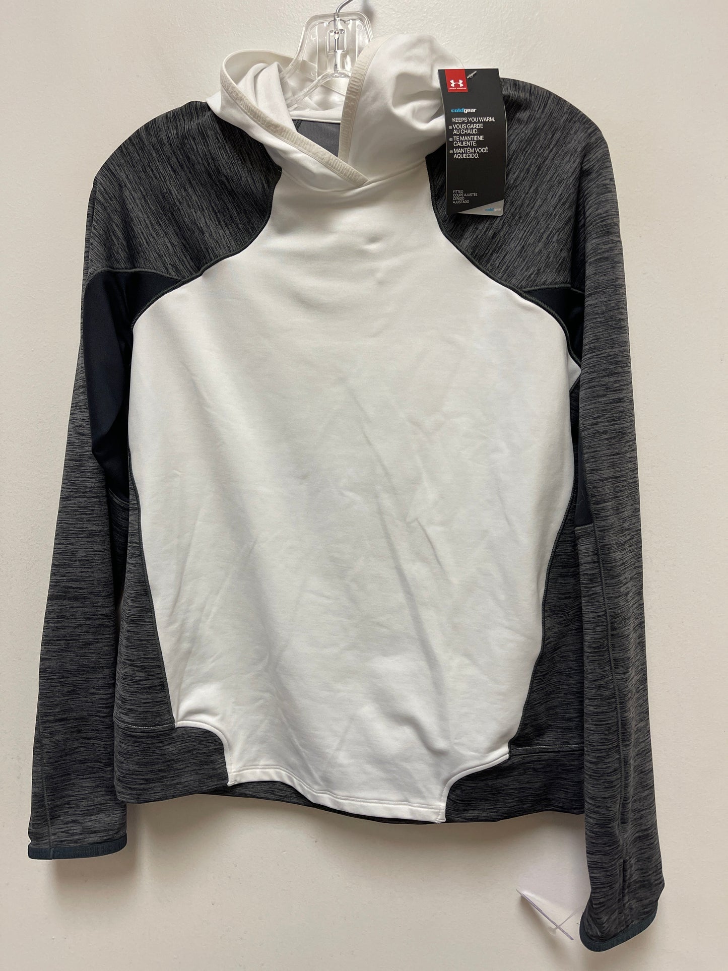 Grey Athletic Sweatshirt Hoodie Under Armour, Size M