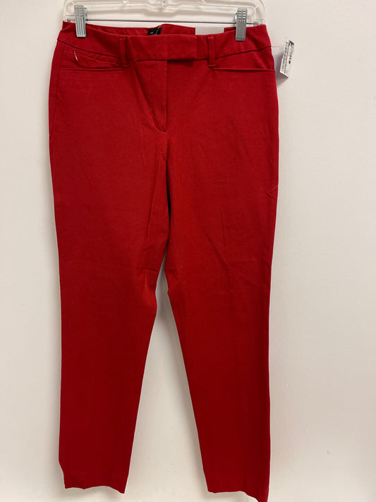 Red Pants Dress White House Black Market, Size 6