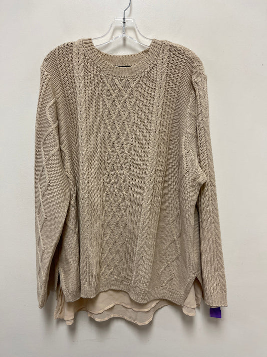 Sweater By Jessica Simpson In Cream, Size: 2x