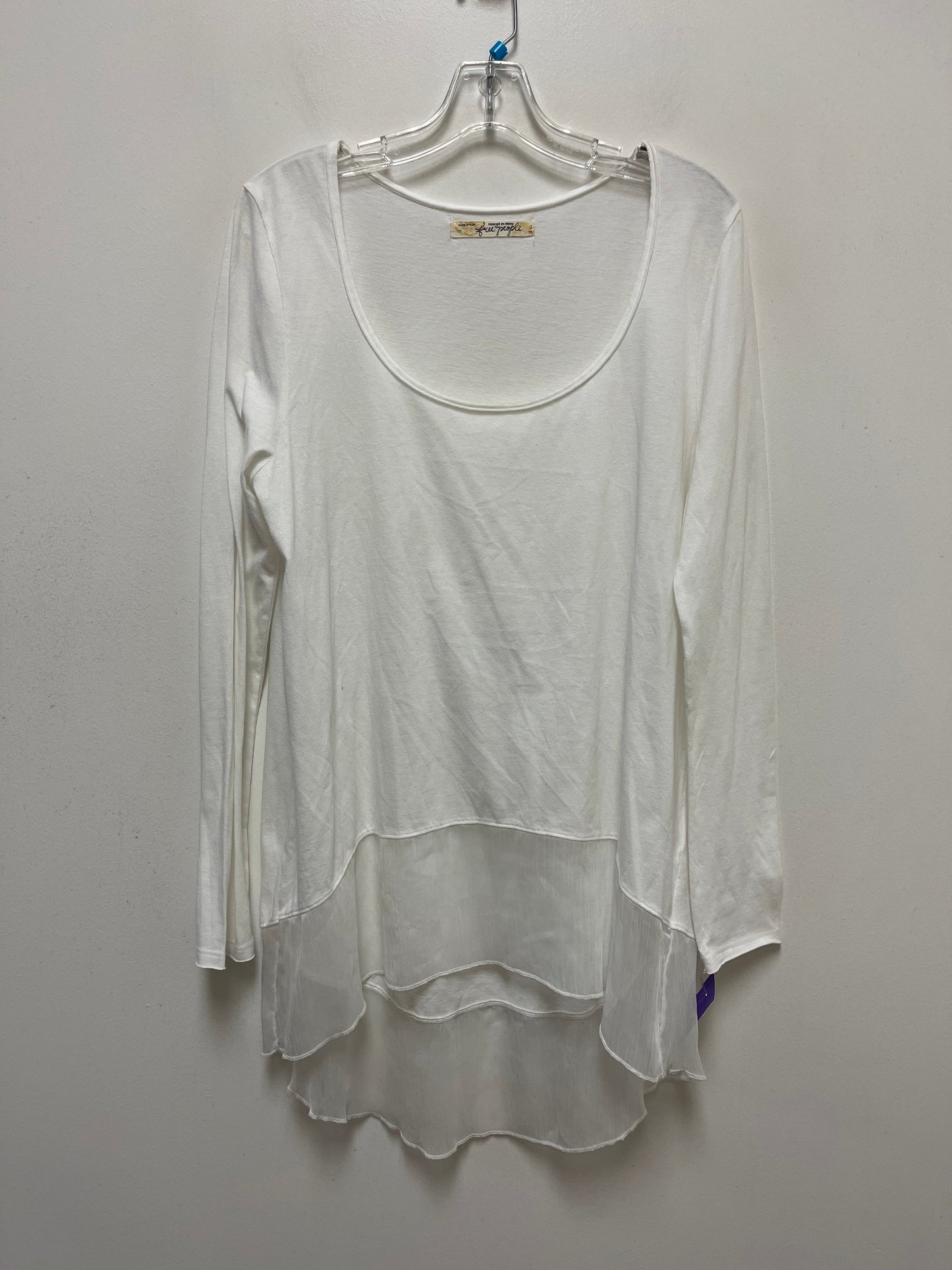 White Tunic Long Sleeve Free People, Size L