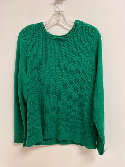 Sweater By Talbots In Green, Size: Xl