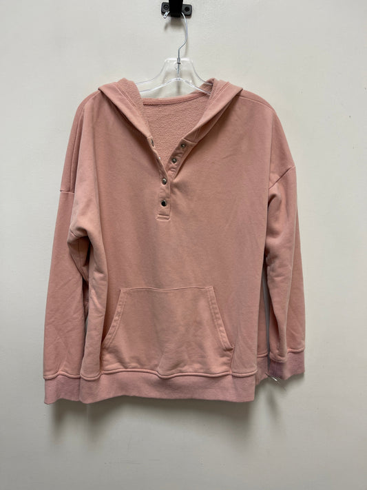 Sweatshirt Hoodie By Clothes Mentor In Pink, Size: L