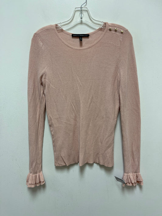 Pink Top Long Sleeve White House Black Market, Size S