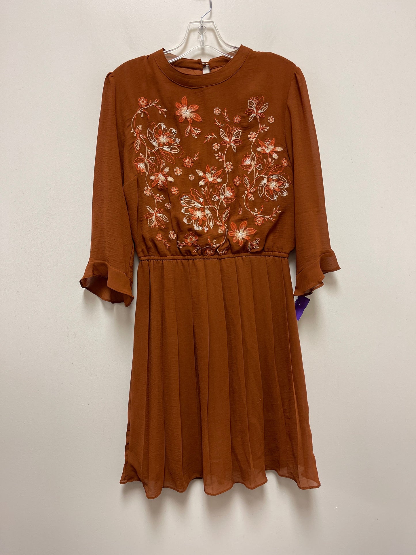 Brown Dress Casual Short Savanna Jane, Size L