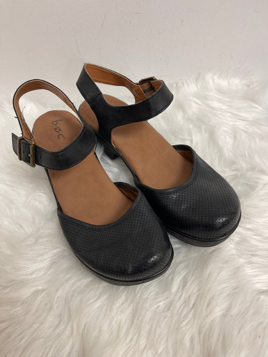 Black Sandals Heels Block Born, Size 9