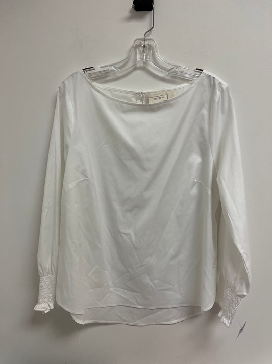 White Top Long Sleeve Chicos, Size L