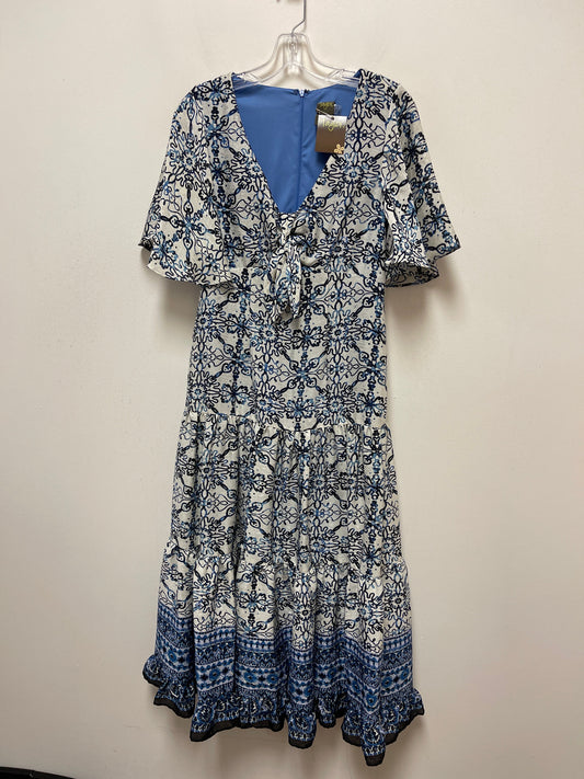 Blue Dress Casual Maxi Taylor, Size 8