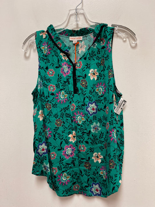 Green Top Sleeveless Knox Rose, Size S