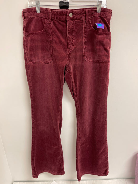 Pants Corduroy By Pilcro In Red, Size: 14