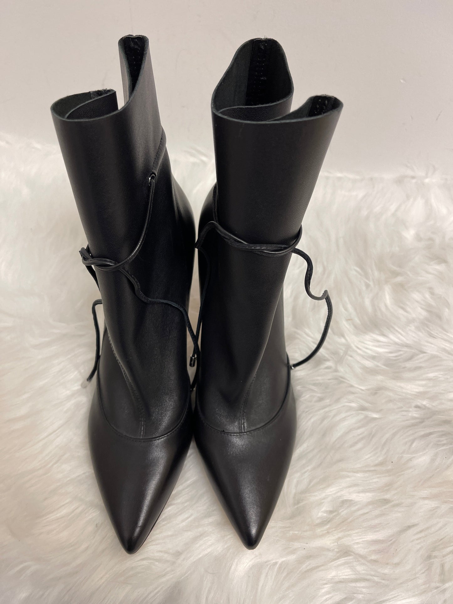Black Boots Ankle Heels Nine West, Size 8.5