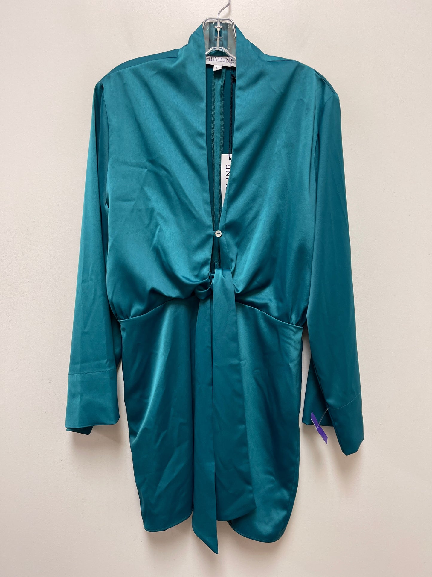 Teal Dress Casual Short Cmb, Size L