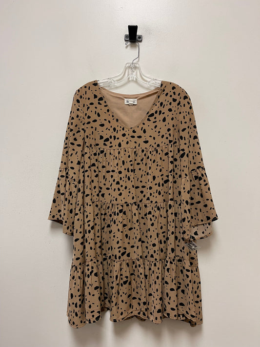 Animal Print Dress Casual Short Clothes Mentor, Size S